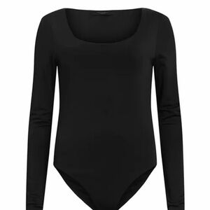 AllSaints Black Long Sleeve Katlyn Bodysuit sz 6